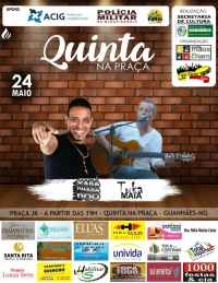 Hoje tem quinta na Praça! Confira as atrações da noite...
