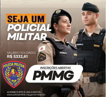 Inscrições para concurso de admissão de soldados da Polícia Militar termina neste domingo