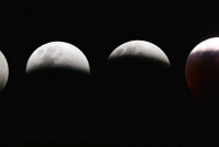 Eclipse total da superlua é visto das Américas ao Oriente Médio