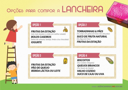 Secretaria de Saúde dá dicas de volta às aulas com merendeira saudável
