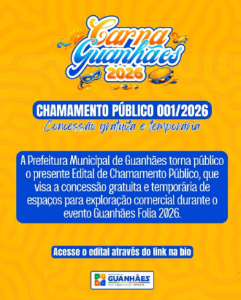 CHAMAMENTO P&Uacute;BLICO