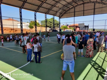 GUANHÃES: Nova Quadra Poliesportiva da cidade é inaugurada no bairro Alvorada