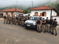 Armas e munições são apreendidas durante operação da Polícia Militar no distrito de Sapucaia de Guanhães