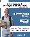 UEMG Guanhães abre inscrições para processo seletivo de transferência e obtenção de novo título