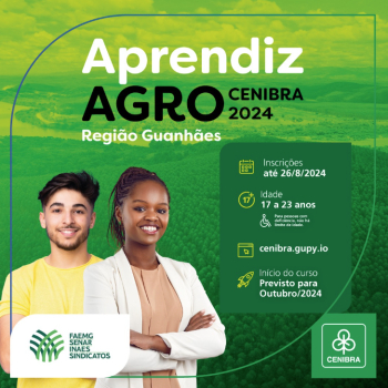 Programa Aprendiz da CENIBRA está com vagas abertas para jovens que residam na região de Guanhães