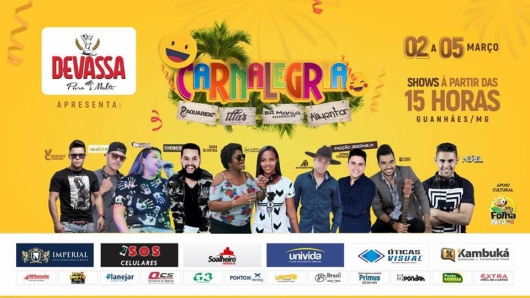 Confira a programação completa do CARNALEGRIA!
