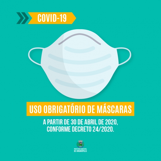 Virginópolis decreta uso obrigatório de máscaras para funcionários e clientes em qualquer estabelecimento comercial