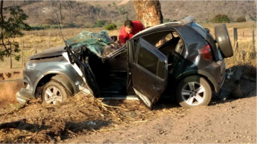 Carro bate em árvore e adolescente de 15 anos, morre na BR-259 em Conselheiro Pena