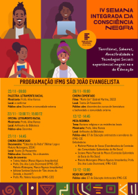 IFMG/SJE promove ações da Consciência Negra