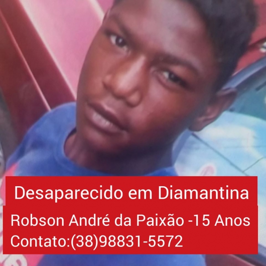 Adolescente Diamantinense de 15 anos está desaparecido