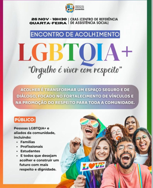 Guanhães vai sediar Encontro de Acolhimento LGBTQIA+