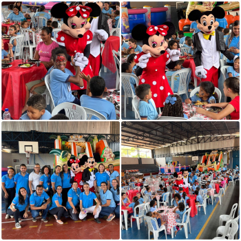 Secretaria Municipal de Educação de Guanhães, recebe 180 alunos da Zona Rural no Ginásio Poliesportivo, em comemoração  ao dia das crianças!