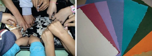 Conceição do Mato Dentro: Alunos fazem reciclagem de papel em sala de aula