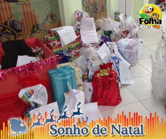 Campanha Sonho de Natal da Rádio Folha FM terá início na próxima segunda-feira, 27 de novembro!