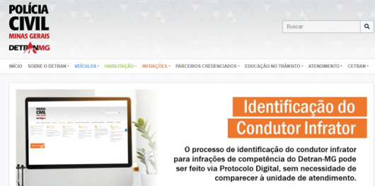 Detran-MG disponibiliza indicação do condutor infrator on-line