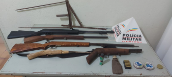Homem que fazia exibição de armas de fogo é preso em Materlândia