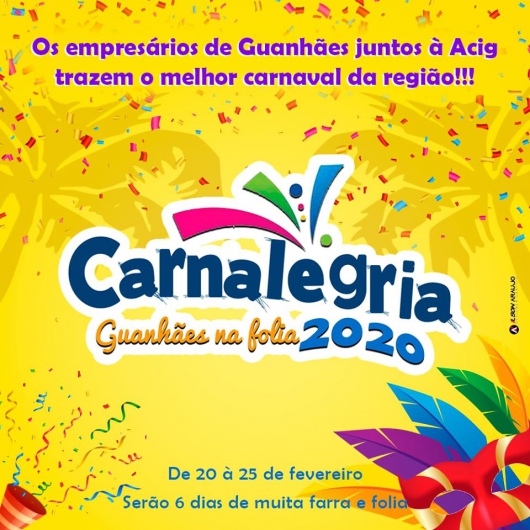 CARNALEGRIA 2020: Hoje, segundo dia de Folia, vai rolar Bloco das Virgens e muita agitação