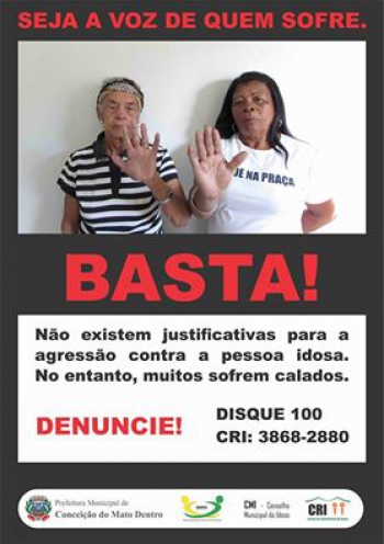 Conceição do Mato Dentro: ações vão mobilizar a população contra a violência ao idoso na próxima quarta