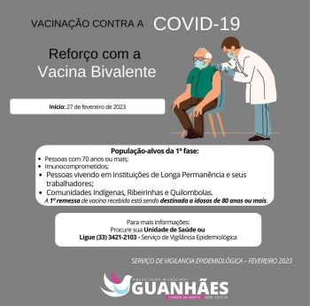 Guanhães já recebeu as primeiras doses da vacina bivalente contra a covid-19; saiba quais serão os primeiros públicos prioritários a serem imunizados