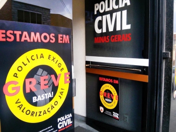 Servidores da Polícia Civil de Guanhães aderem à greve e suspendem parcialmente seus serviços