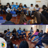 Alunos do Parlamento Jovem apresentam o programa a jovens da E.E. Odilon Behrens