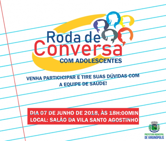 Virginópolis promove Roda de Conversa com Adolescentes