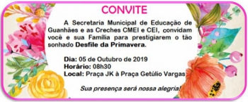 Mais de duzentas crianças devem participar do Desfile da Primavera neste sábado em Guanhães