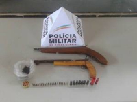 Polícia Militar apreende armas e munição em Açucena