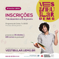 Inscrições para o vestibular da UEMG terminam segunda-feira