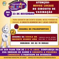 Dia D da Campanha Estadual de Multivacinação acontece neste sábado, 23 de novembro