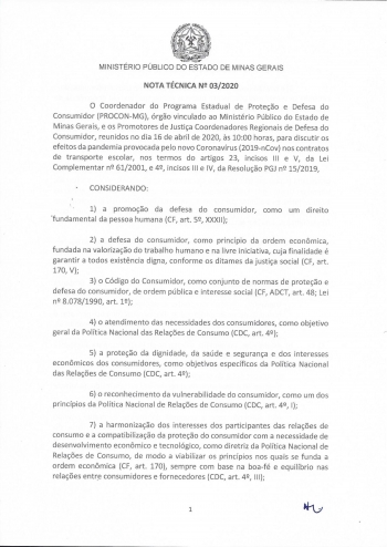 Covid-19: Procon-MG publica orientações sobre contratos de transporte escolar