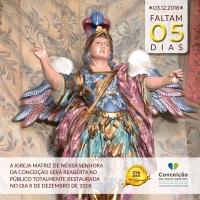 Conceição do Mato Dentro está em contagem regressiva para a reabertura da matriz de Nossa Senhora da Conceição