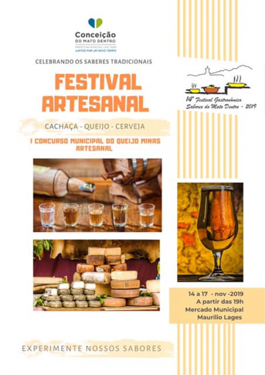 Festival Artesanal e a final do ‘Sabores do Mato Dentro’ vão acontecer simultaneamente em Conceição