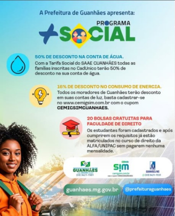 VEM AÍ O PROGRAMA +SOCIAL!