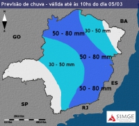 Boletim Meteorológico: Guanhães e outras cidades da região estão sob alerta de acumulo de chuva