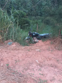 JOS&Eacute; RAYDAN: Motocicleta furtada em quintal de casa &eacute; recuperada pela Pol&iacute;cia Militar