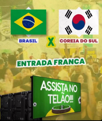 Hoje é dia de jogo do Brasil! A seleção enfrenta a Coréia do Sul às 16h, nas oitavas de final