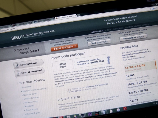 Estudantes podem se increver no Sisu a partir desta terça-feira