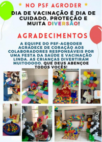PSF-Agroder realiza ação de vacinação com diversão para crianças em Guanhães