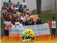 Guanhães: Mulheres participam de caminhada para celebrar o Dia da Mulher e incentivar a luta contra a violência doméstica