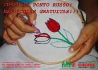 Prefeitura de Coluna oferta curso gratuito de bordado em ponto russo
