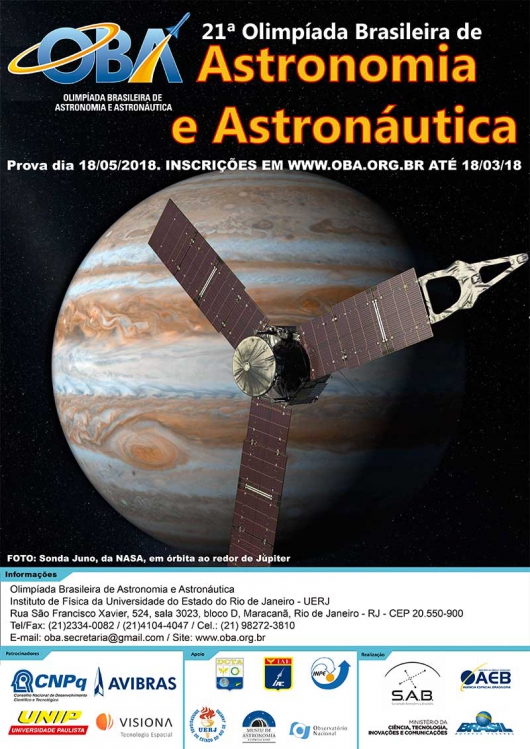 IFMG/SJE: Inscrições para a 21° Olimpíada Brasileira de Astronomia terminam domingo