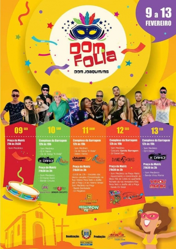 Folia garantida em mais uma cidade da Região