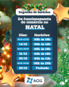 Confira como será o horário de funcionamento do comércio guanhanense até o Natal