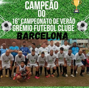 Barcelona é o grande campeão do 16° Campeonato de Verão Grêmio Futebol Clube