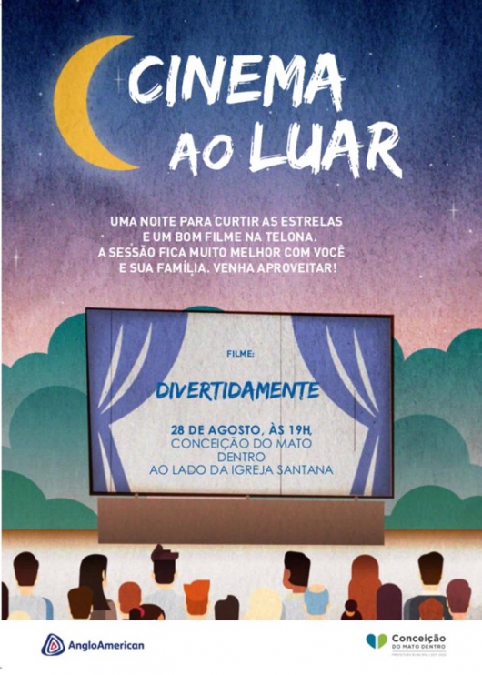 Conceição do Mato Dentro promove Cinema ao Luar nesta quarta