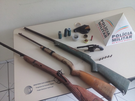 Armas de Fogo são presas em Guanhães e na zona rural de Coroaci durante 3ª fase da Operação Mateus 5:9