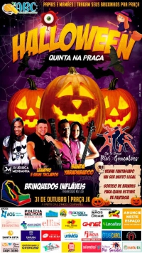 Hoje é dia de Quinta na Praça especial Halloween! Confira o que vai rolar...