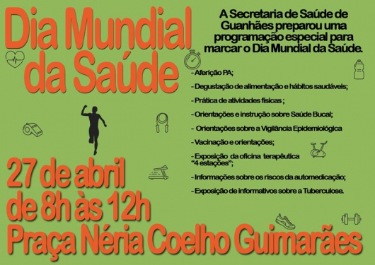 Dia da Saúde será celebrado com programação especial em Guanhães
