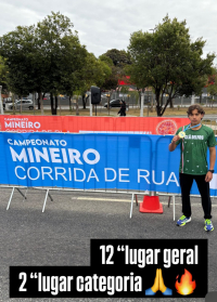 Lucas Magno, atleta patrocinado pela Rádio Folha FM, conquista 2º Lugar por categoria em Campeonato Mineiro de Corrida de Rua